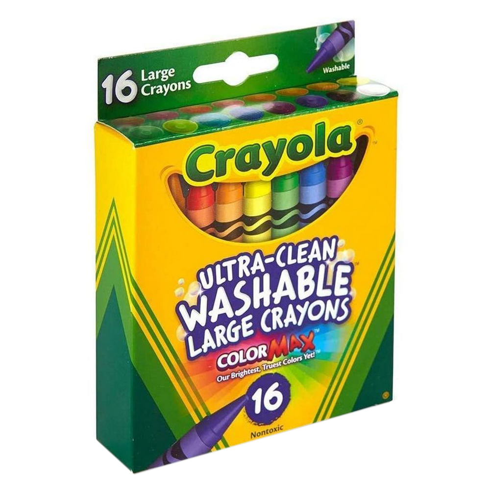 Crayola - 16 Ct. Ultra-Clean Washable Large Crayons