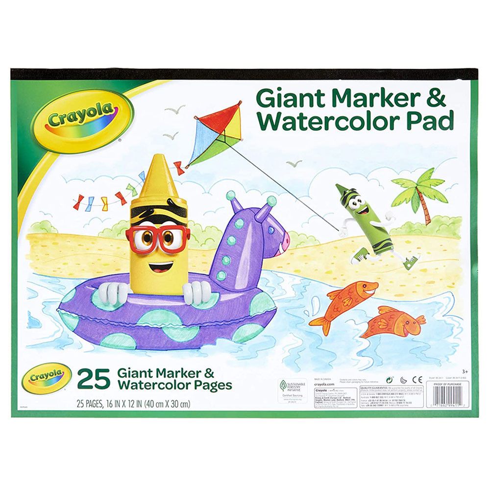Crayola - Giant Marker-Watercolor Pad
