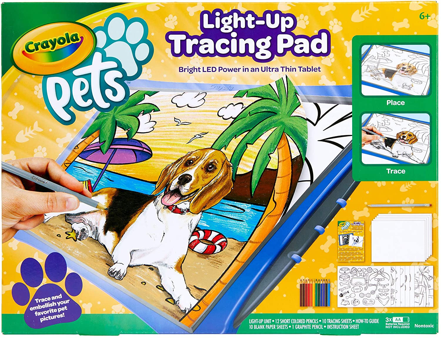 Crayola Pets Light Up Tracing Pad 4Pk Babystore.ae