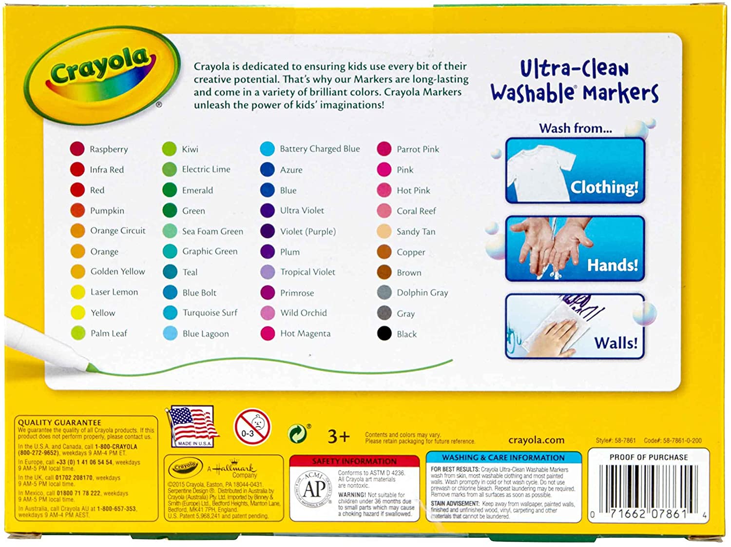 Crayola - 40 Ct. Ultra-Clean Washable Assorted Fine Line - Colormax Markers