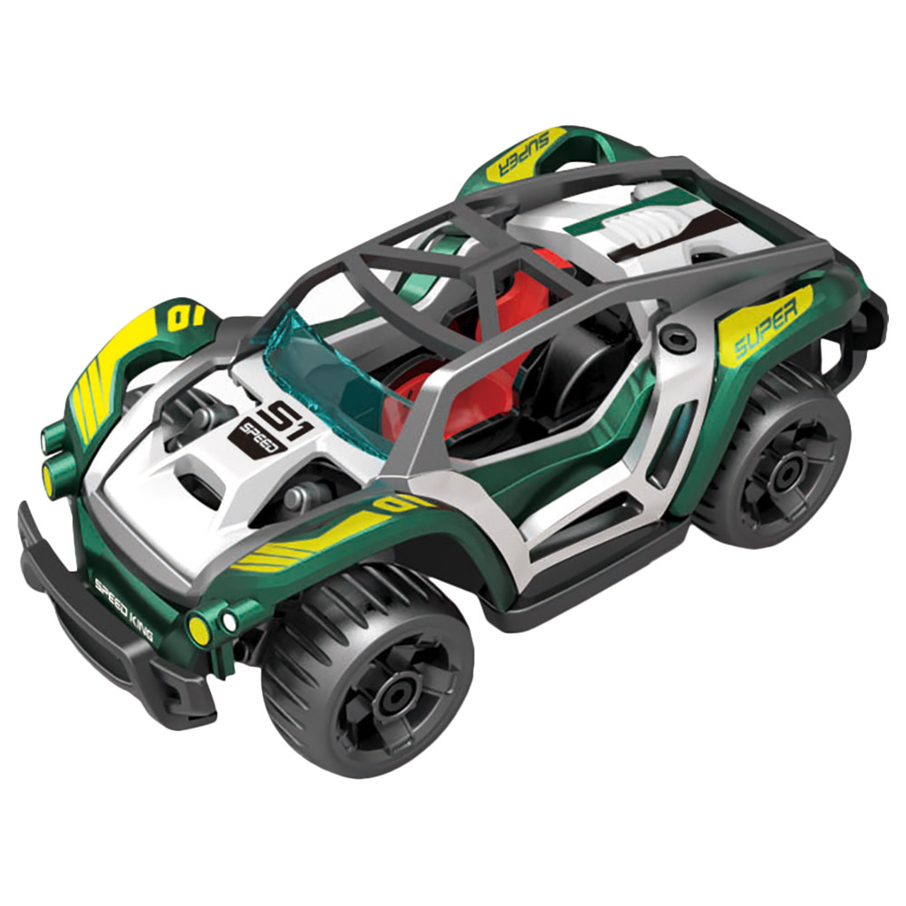 D-Power - 1:32 DIY Race Car - 20 pcs - Dark Green