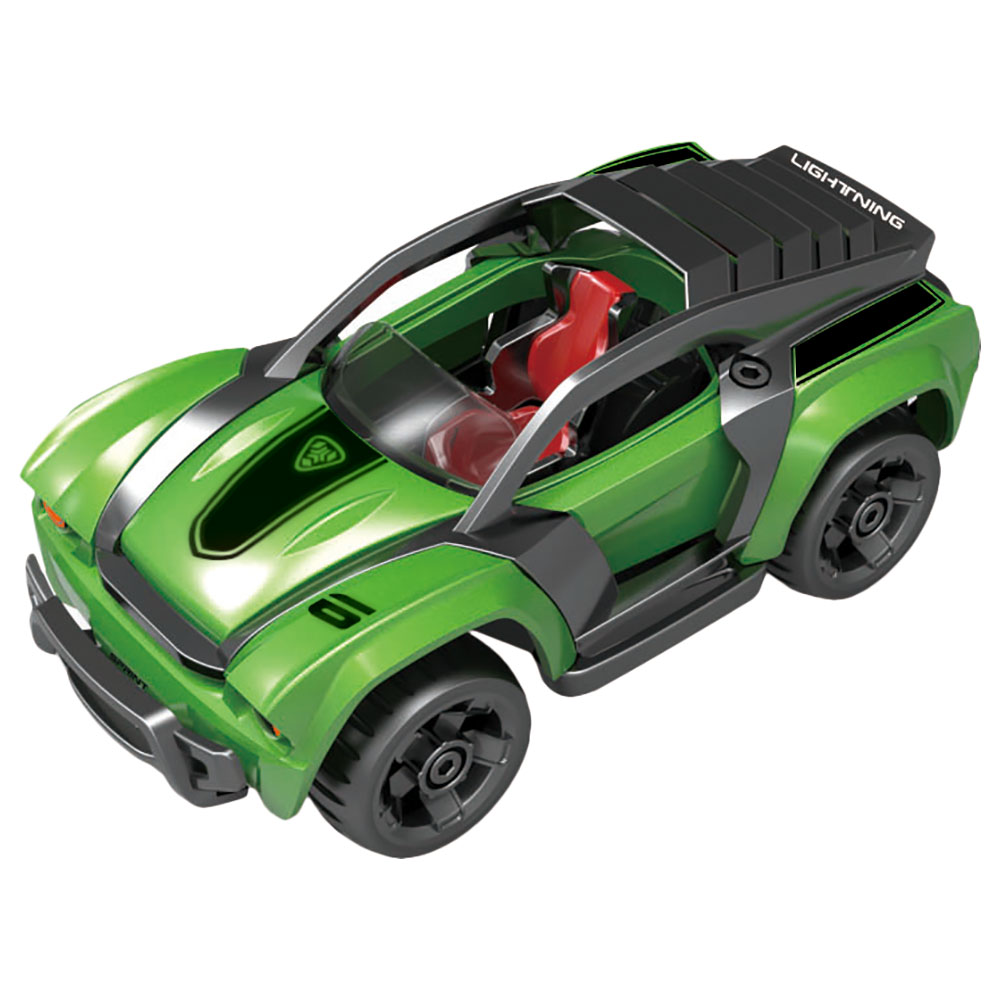 D-Power - 1:32 DIY Race Car - 20 pcs - Green