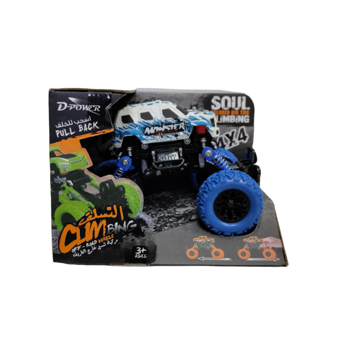 D-Power - Graffiti Off Road Monster Truck 4 Wheel Drive Car for Kids - White
