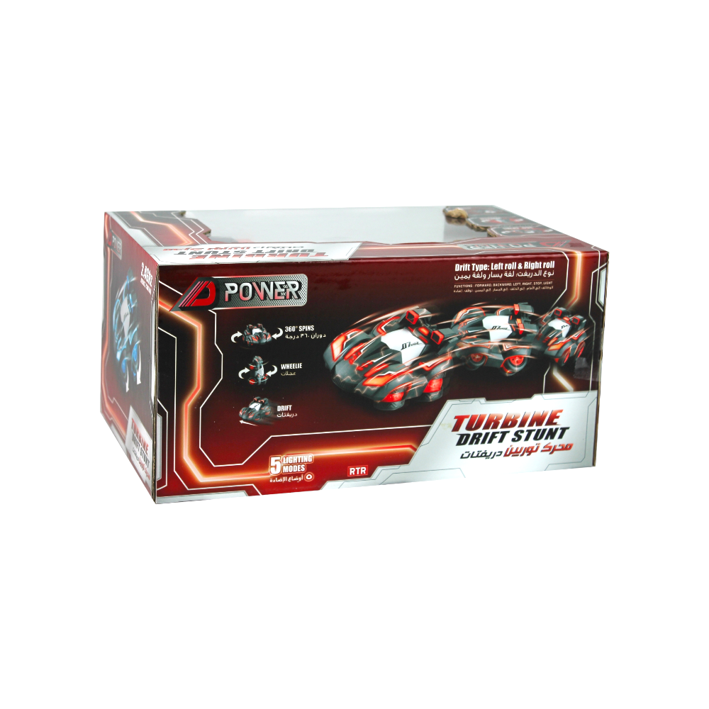 D-Power - RC Turbine Drift Stunt Crawler Car for Kids Remote Control Car - Blue
