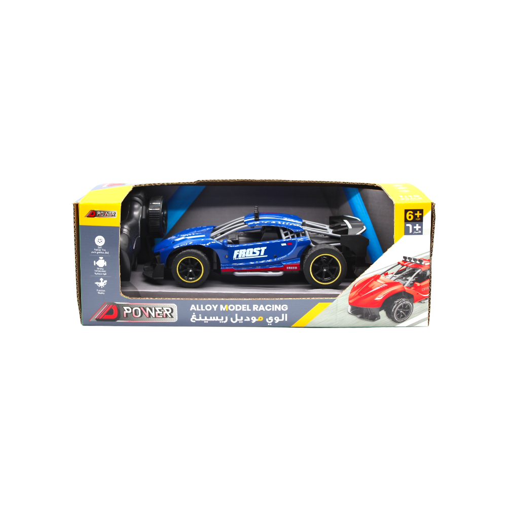 D-Power - Remote Control Alloy Model Racing Car - Blue