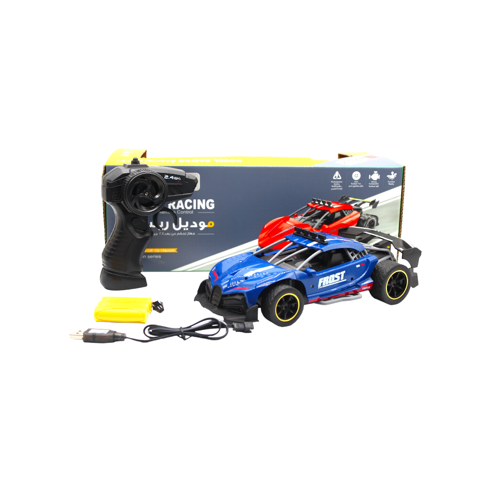 D-Power - Remote Control Alloy Model Racing Car - Blue