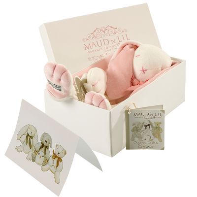 Rose The Bunny Organic Comforter, White/Pink - Maudnlil