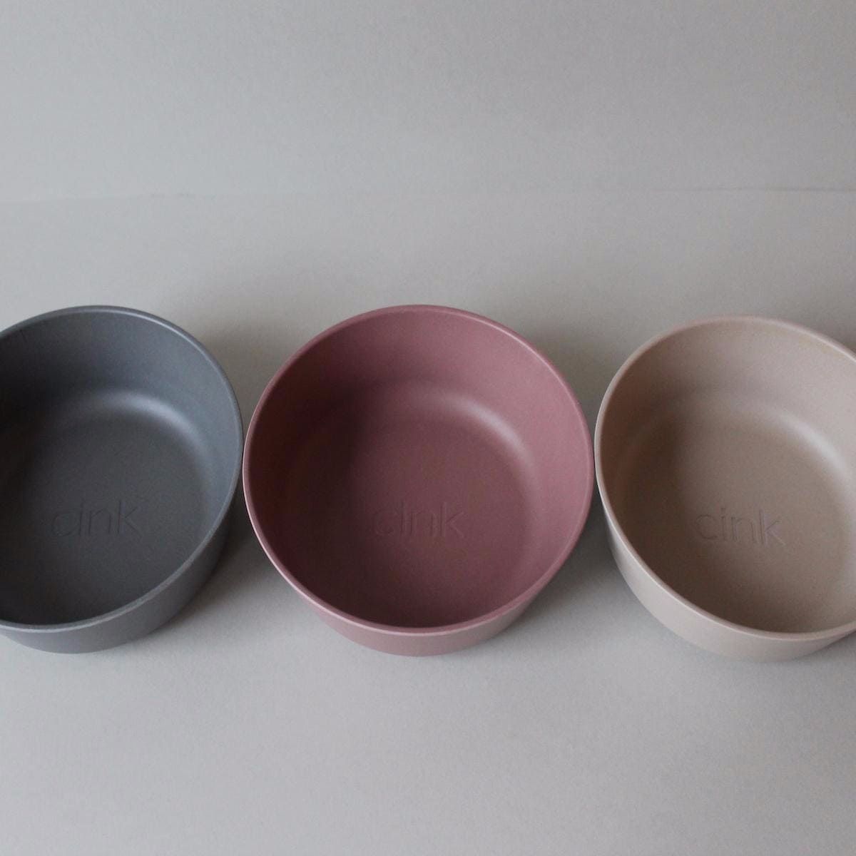 Cink Bamboo Bowl 3-Pack Fog/Beet/Ocean