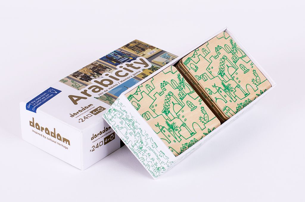 Daradam Arabicity Wooden Memory Game