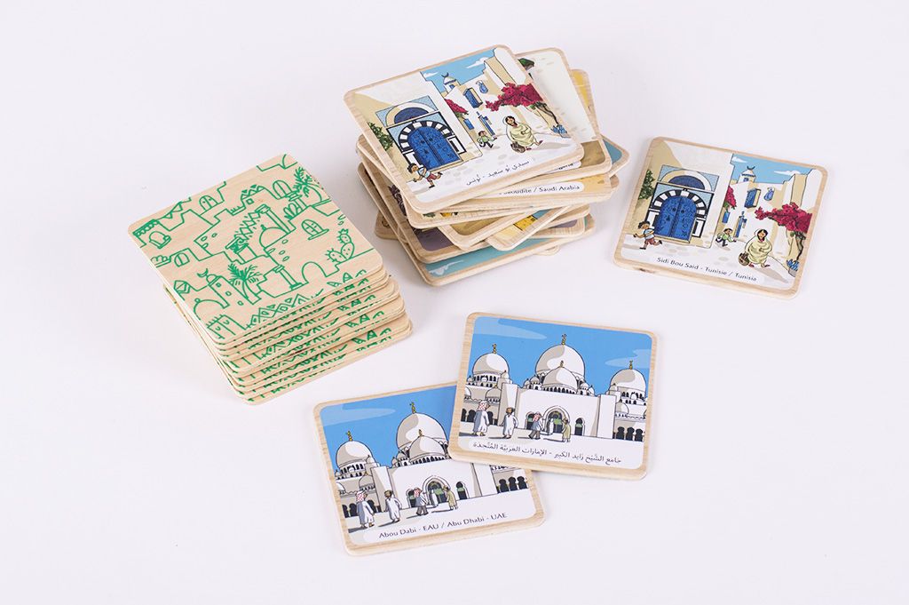 Daradam Arabicity Wooden Memory Game