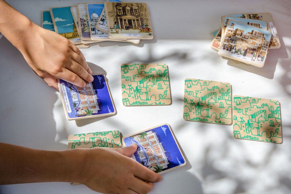 Daradam Arabicity Wooden Memory Game