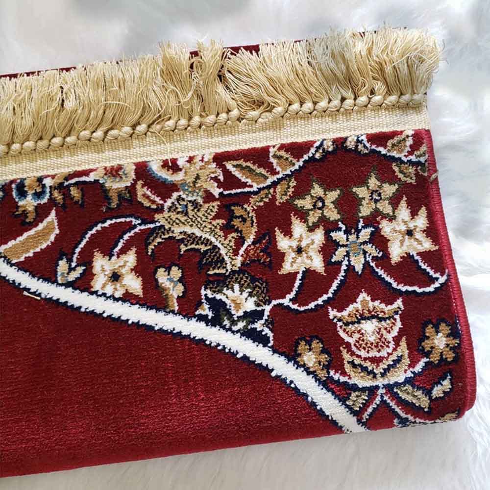 Deensquare - Makkah Imam Prayer Mat - Red Color