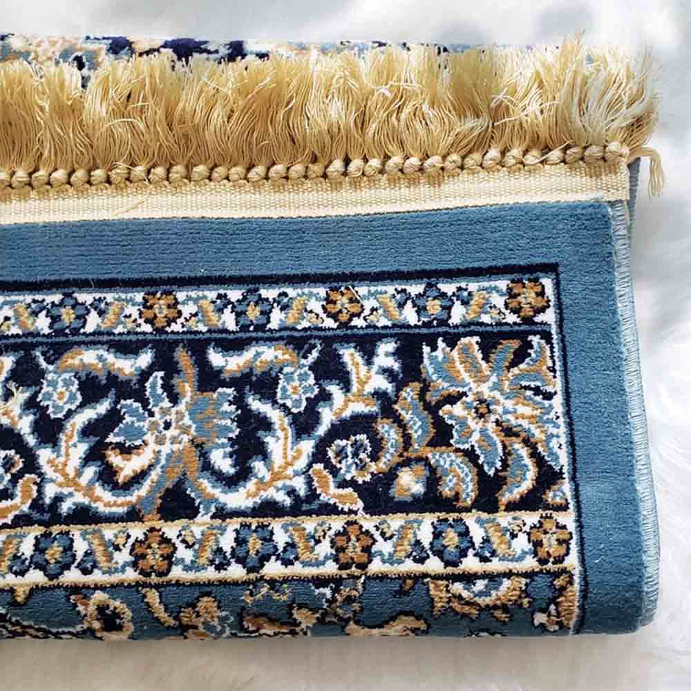 Deensquare - Premium New Al Rawda prayer mat - Light Blue Color