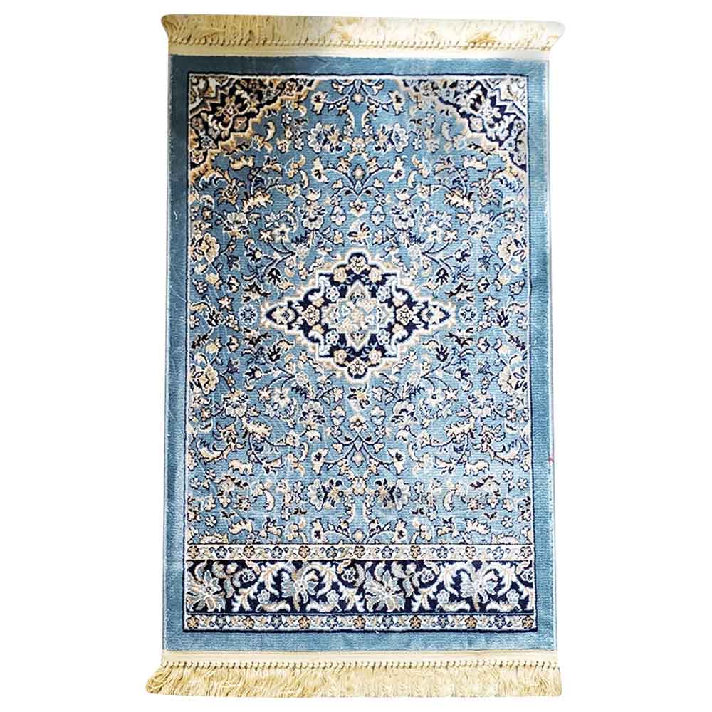 Deensquare - Premium New Al Rawda prayer mat - Light Blue Color