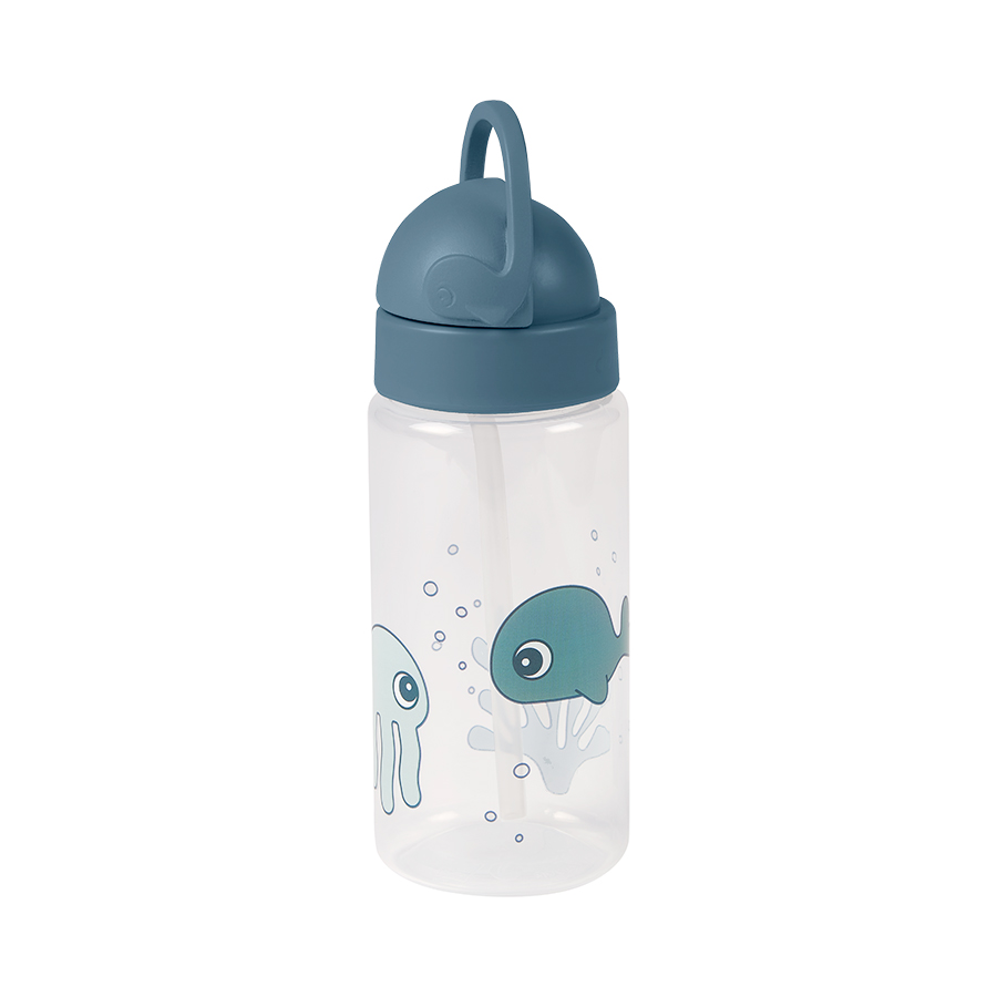 Done by Deer - Straw Bottle Sea Friends Blue