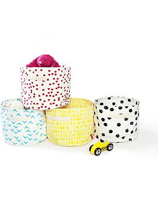 Deuz Organic Toy Storage Bag - Yellow Leaf