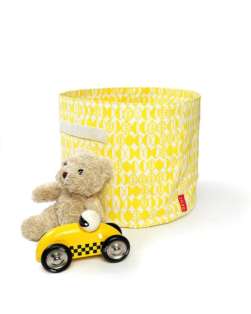 Deuz Organic Toy Storage Bag - Yellow Leaf