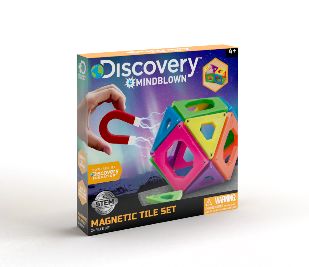 Discovery Mindblown - STEM Magnetic Tiles Toys