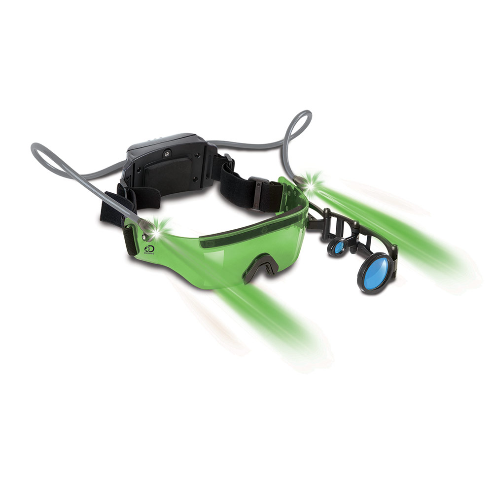 Discovery - Toy Spy Goggles Night Vision with Two Green Lights On and Off Control