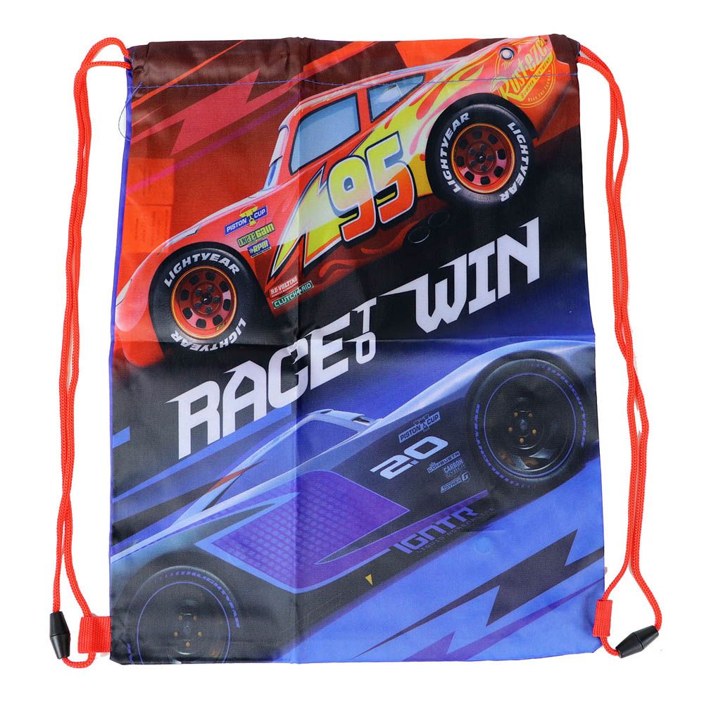 Disney - Cars Drawstring Bag /Shoe Bag Rucksack For Kids