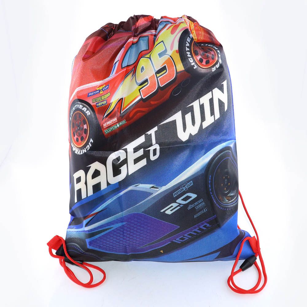 Disney - Cars Drawstring Bag /Shoe Bag Rucksack For Kids