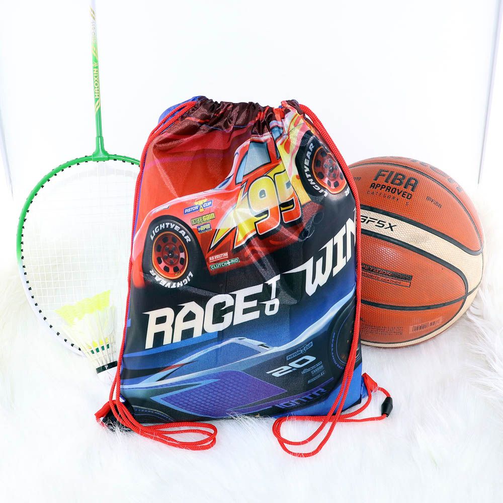 Disney - Cars Drawstring Bag /Shoe Bag Rucksack For Kids
