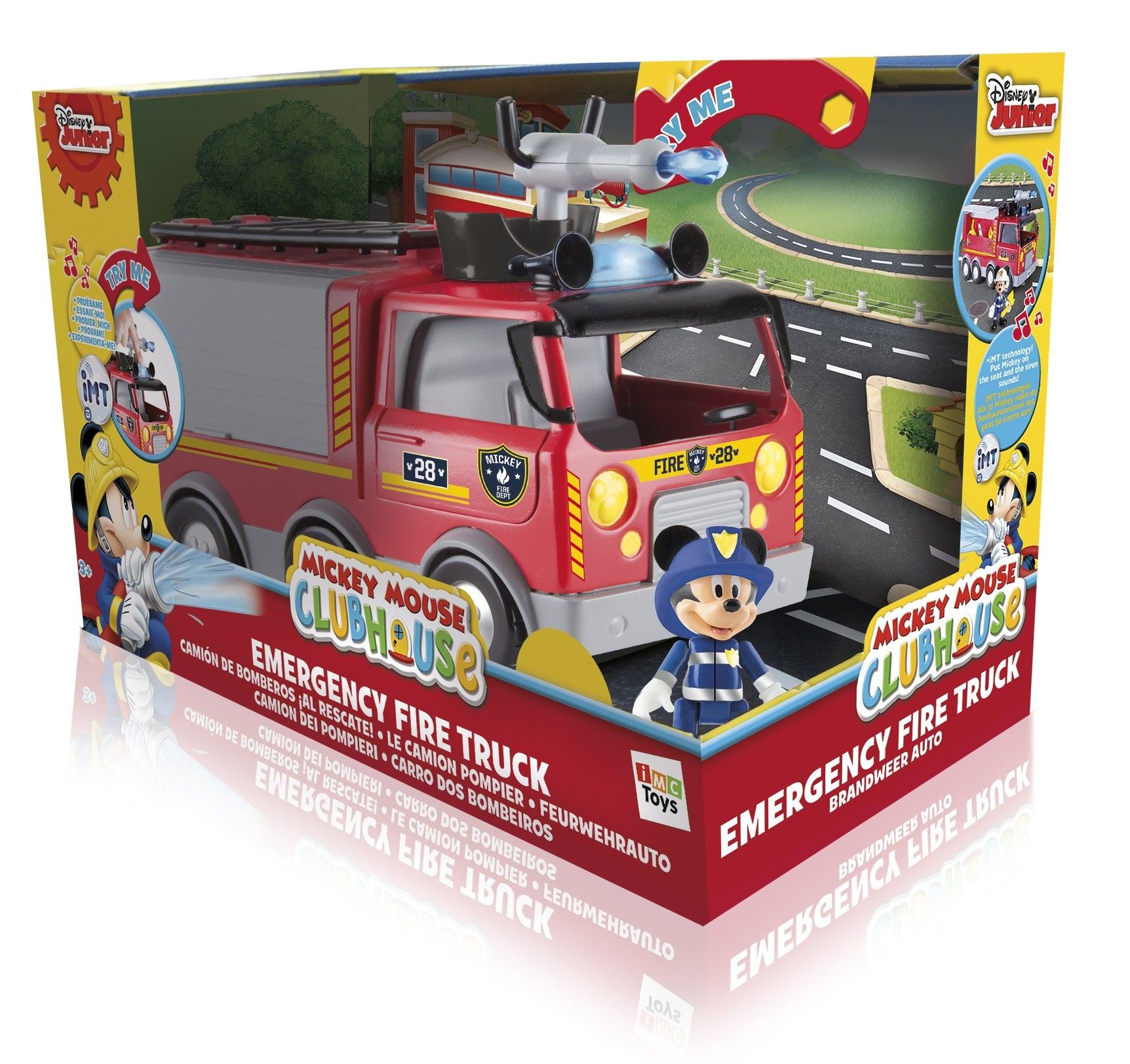 Disney Mickey Mouse Emergency Fire Truck, Figurine Toys