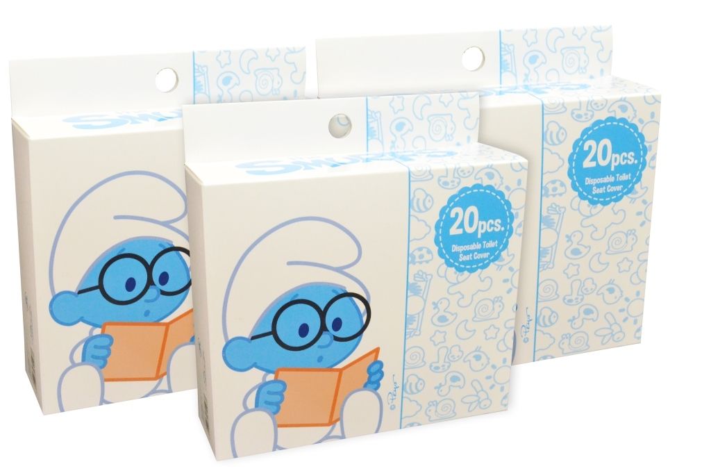 Smurfs - Disposable Toilet Seat Covers, 20pcs (Bundle of 3)