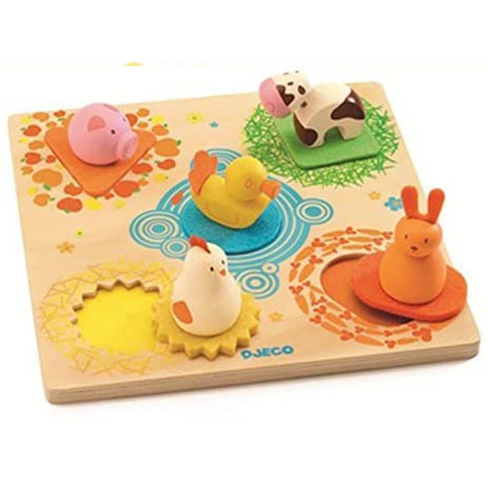 Jungle Wooden Puzzle Djeco - Babyshop