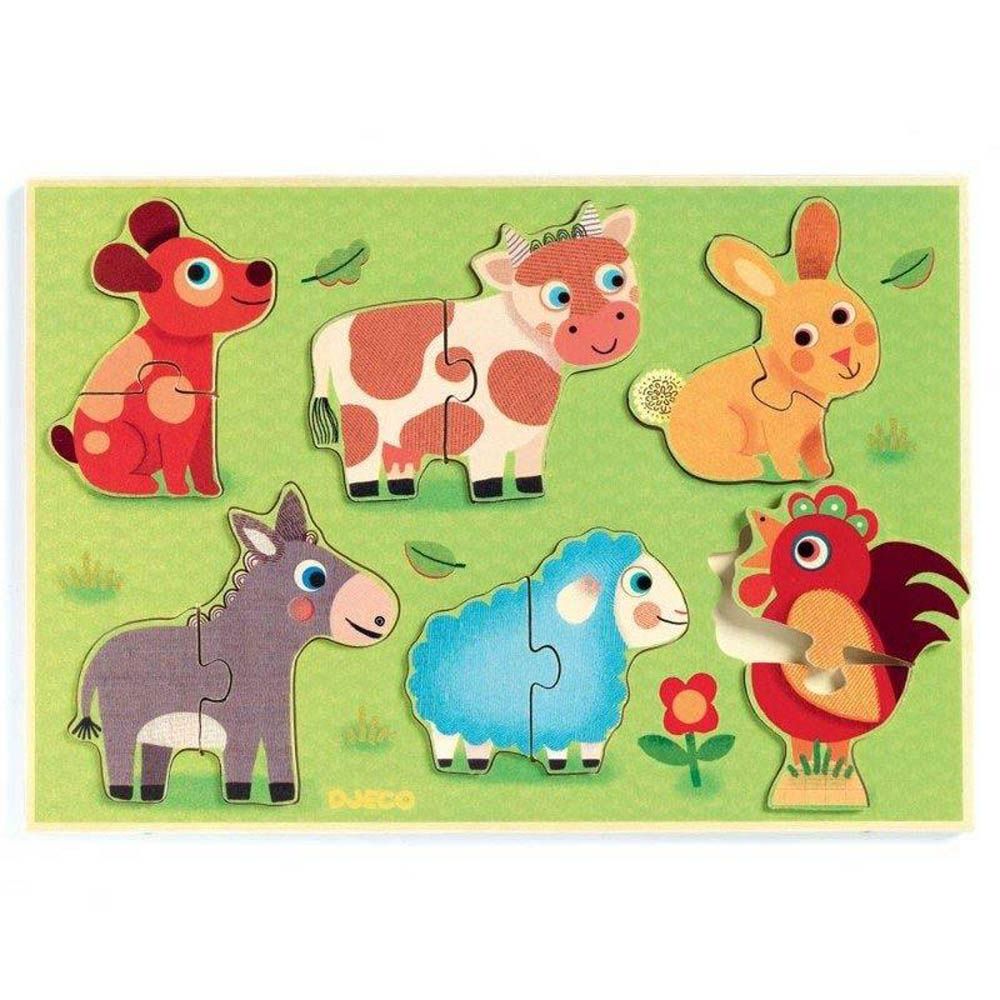 Djeco - Wooden Puzzle - Coucou-cow