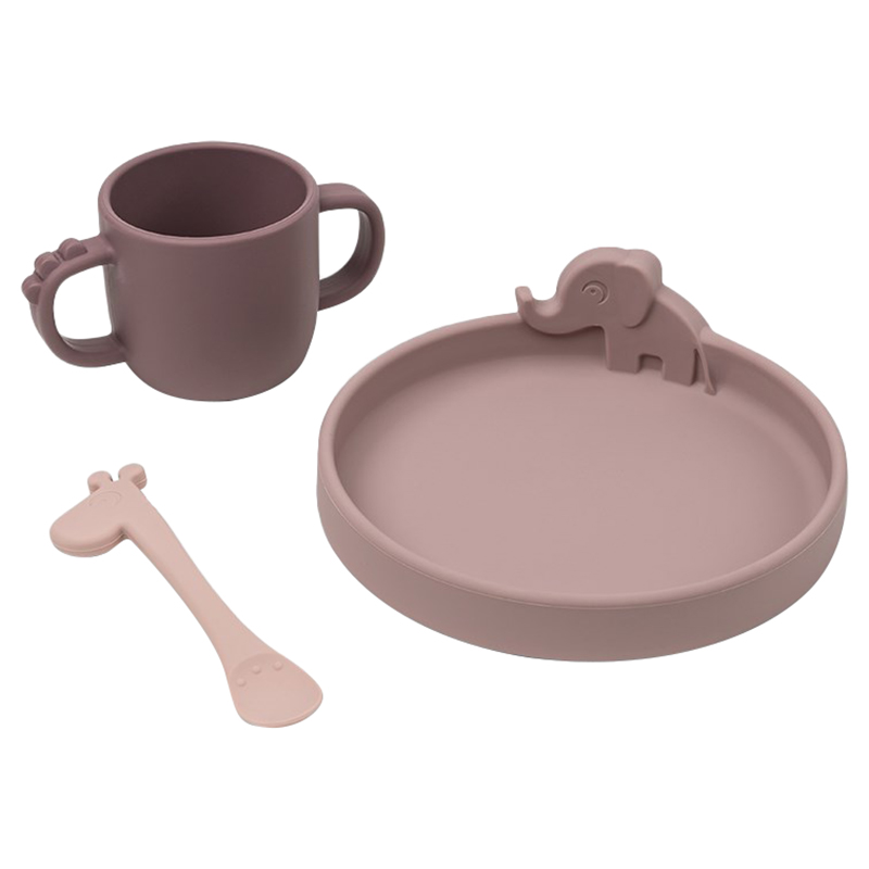 Done by Deer - Peekaboo Dinner Set Friends Powder