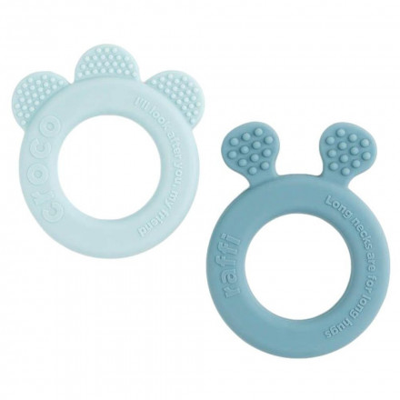 Done by Deer - Teether 2-Pack Friends Blue