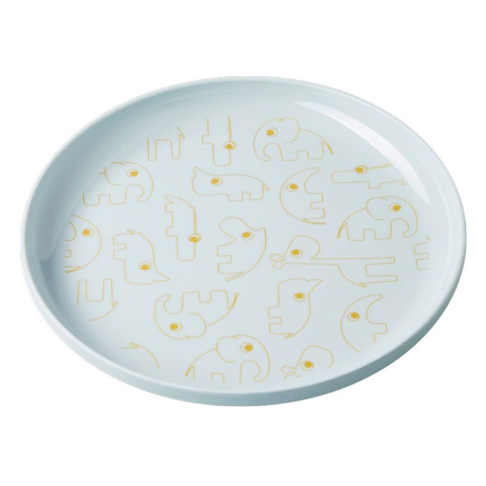 Done By Deer Yummy Plate Contour - Gold & Blue