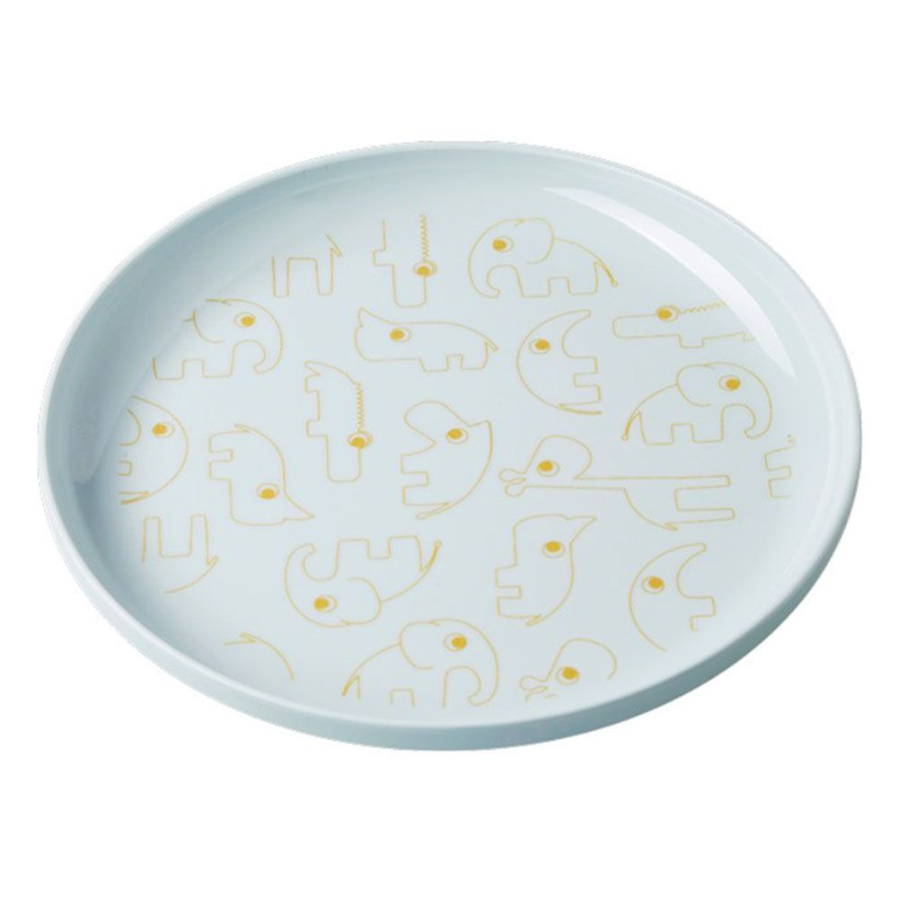 Done By Deer Yummy Plate Contour - Gold & Blue