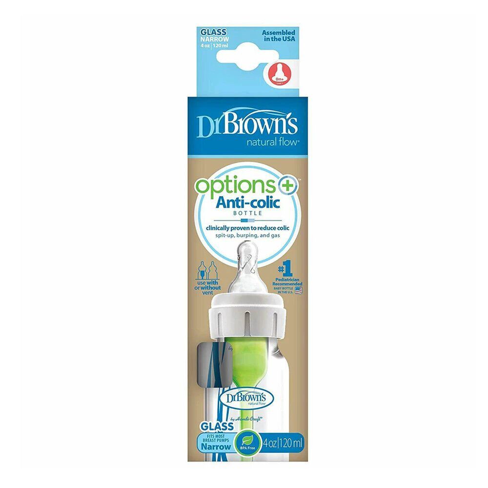 DrBrowns - Narrow Options Glass Feeding Bottle 1pc - 120ml