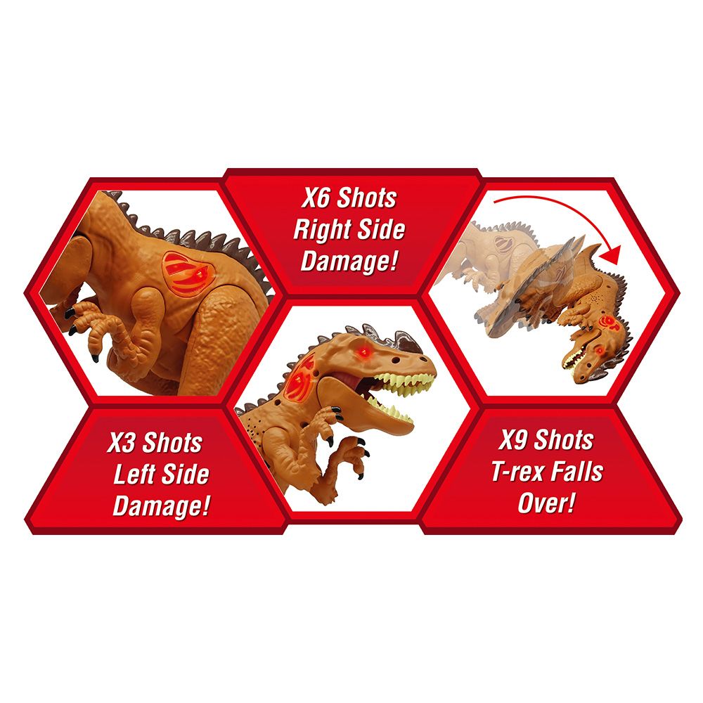 Dragon-I Toys-Dino Hunt- Target Shooting Set