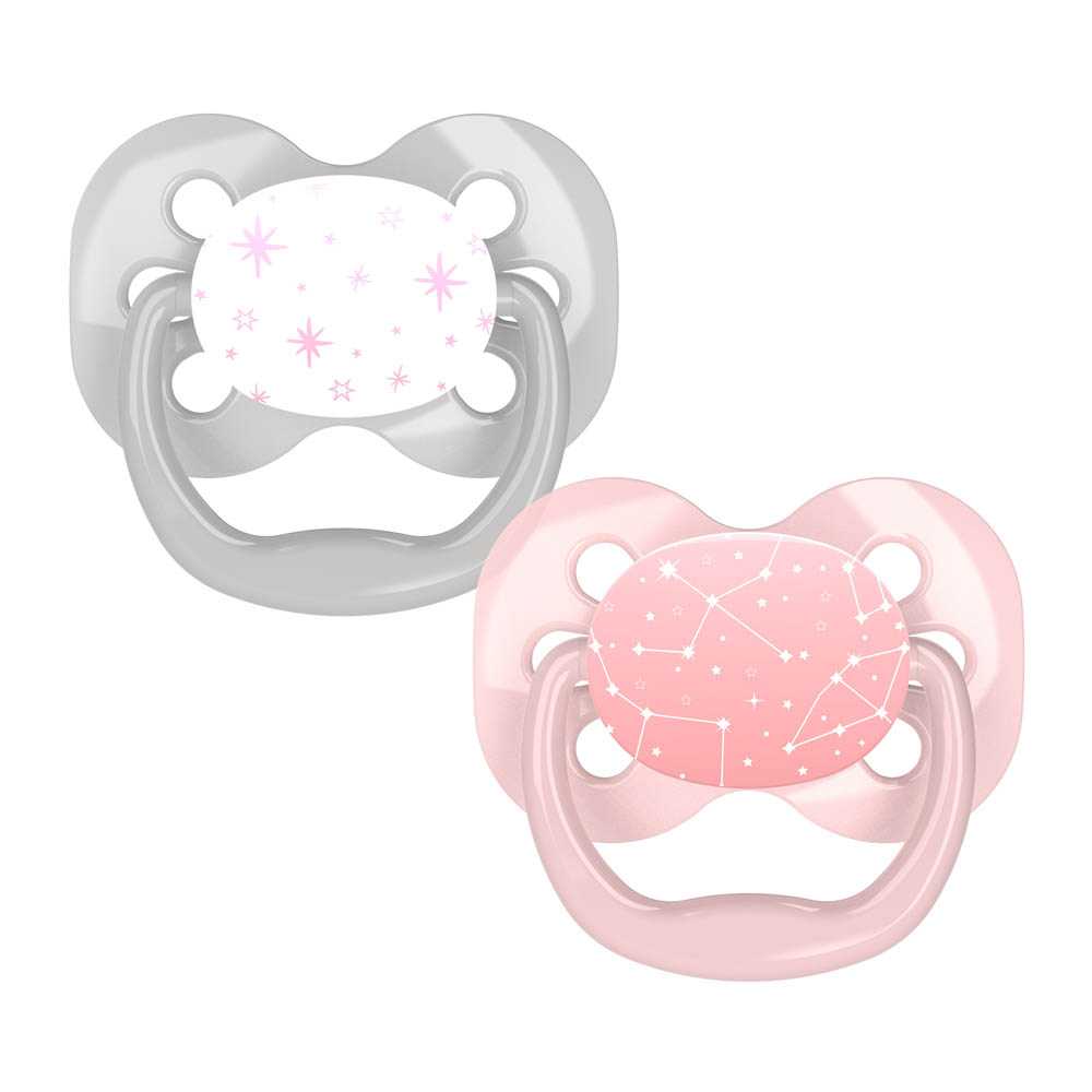 DrBrowns - Advantage Pacifier - Stage 1 - Pink - Pack of 2