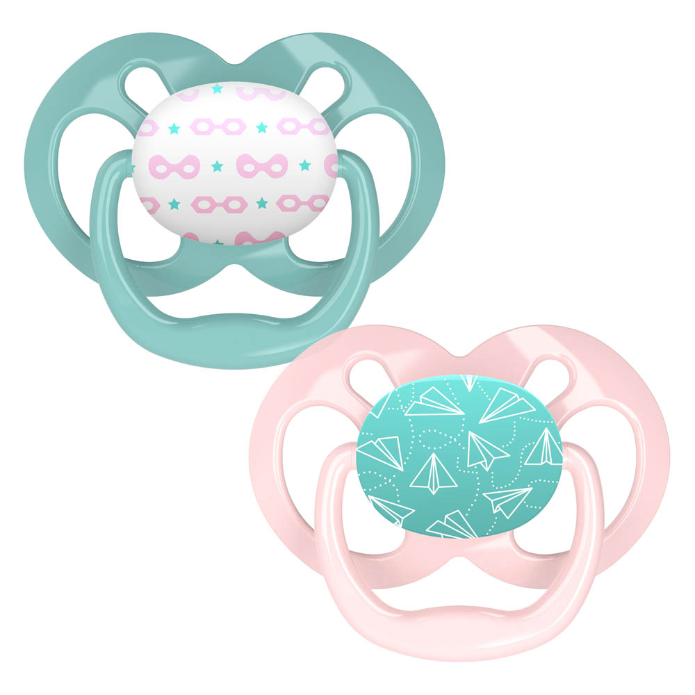 DrBrowns - Advantage Pacifier - Stage 2 - Pink - Pack of 2