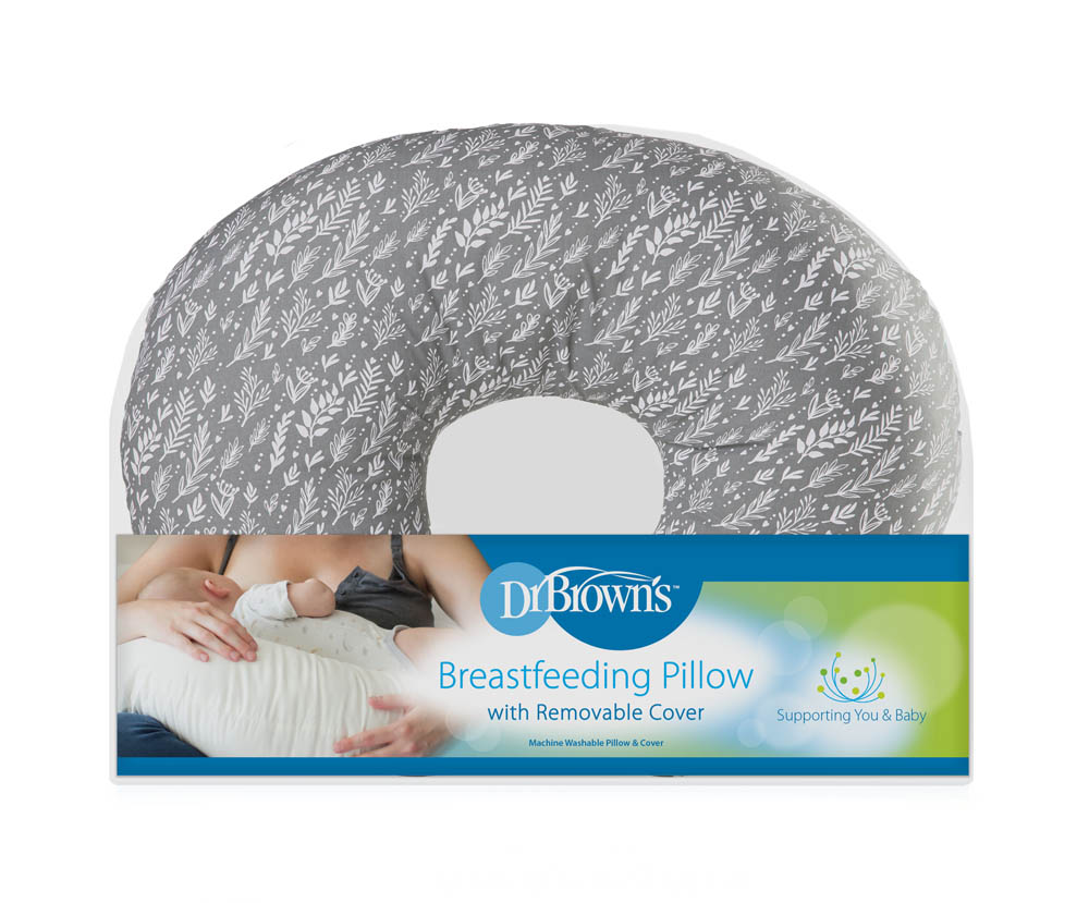 DrBrowns - Breastfeeding Pillow With Cover - Grey