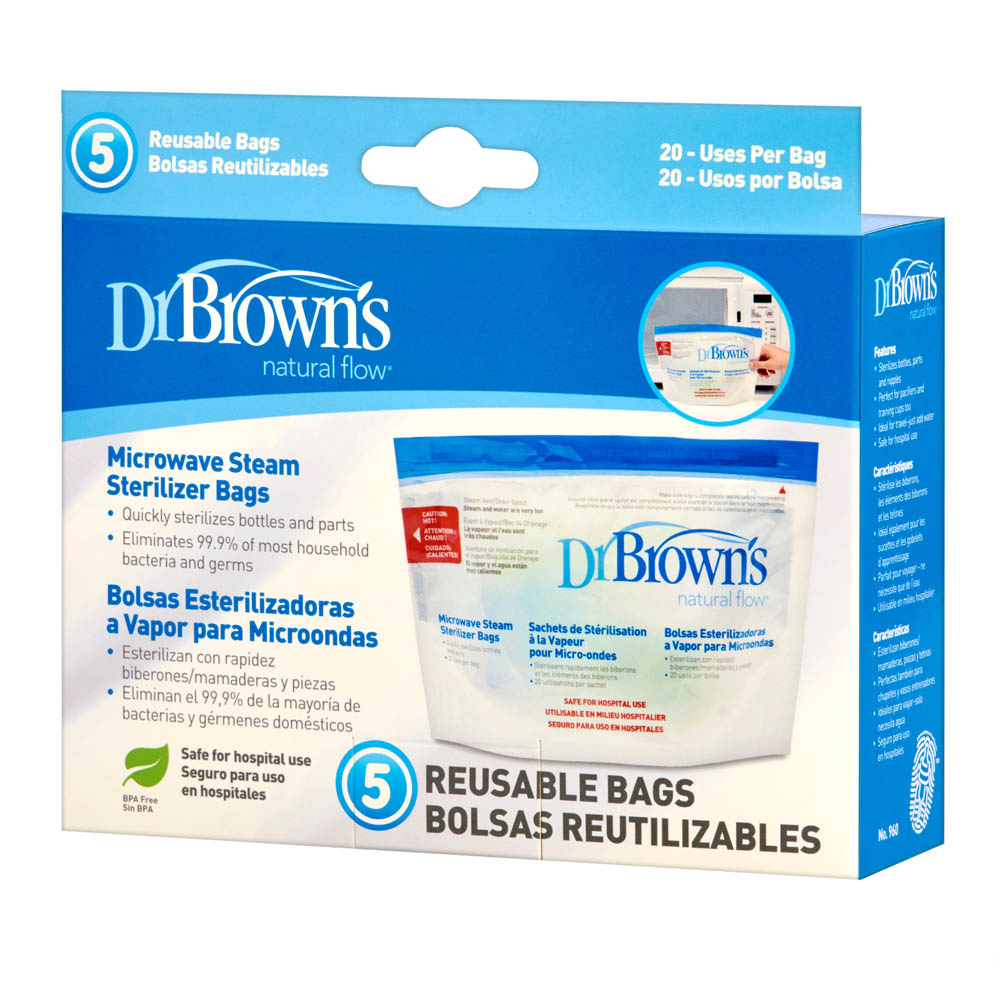 DrBrowns - Microwave Steam Sterilizer Bag - Pack of 5