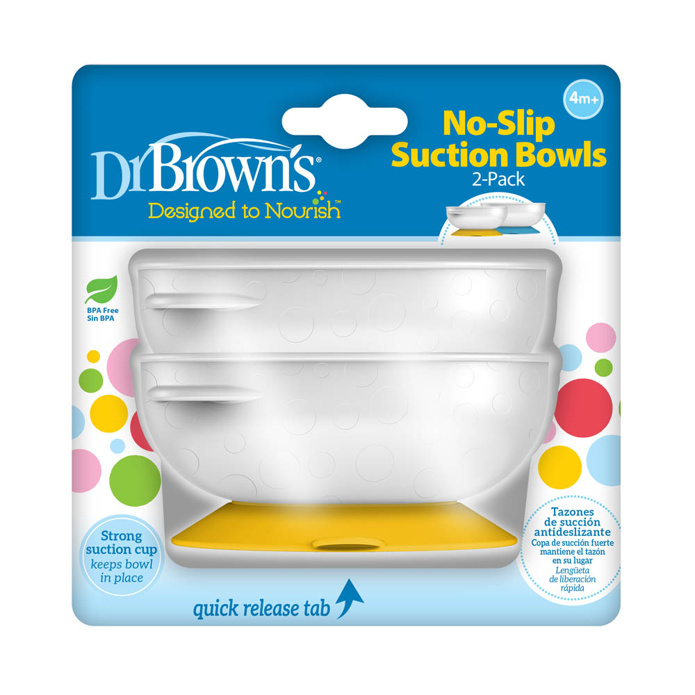 DrBrowns - No Slip Suction Bowl - Pack of 2
