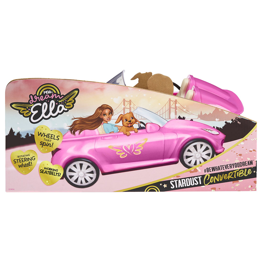 Dream Ella - 14 inch Stardust Convertible Pink Car