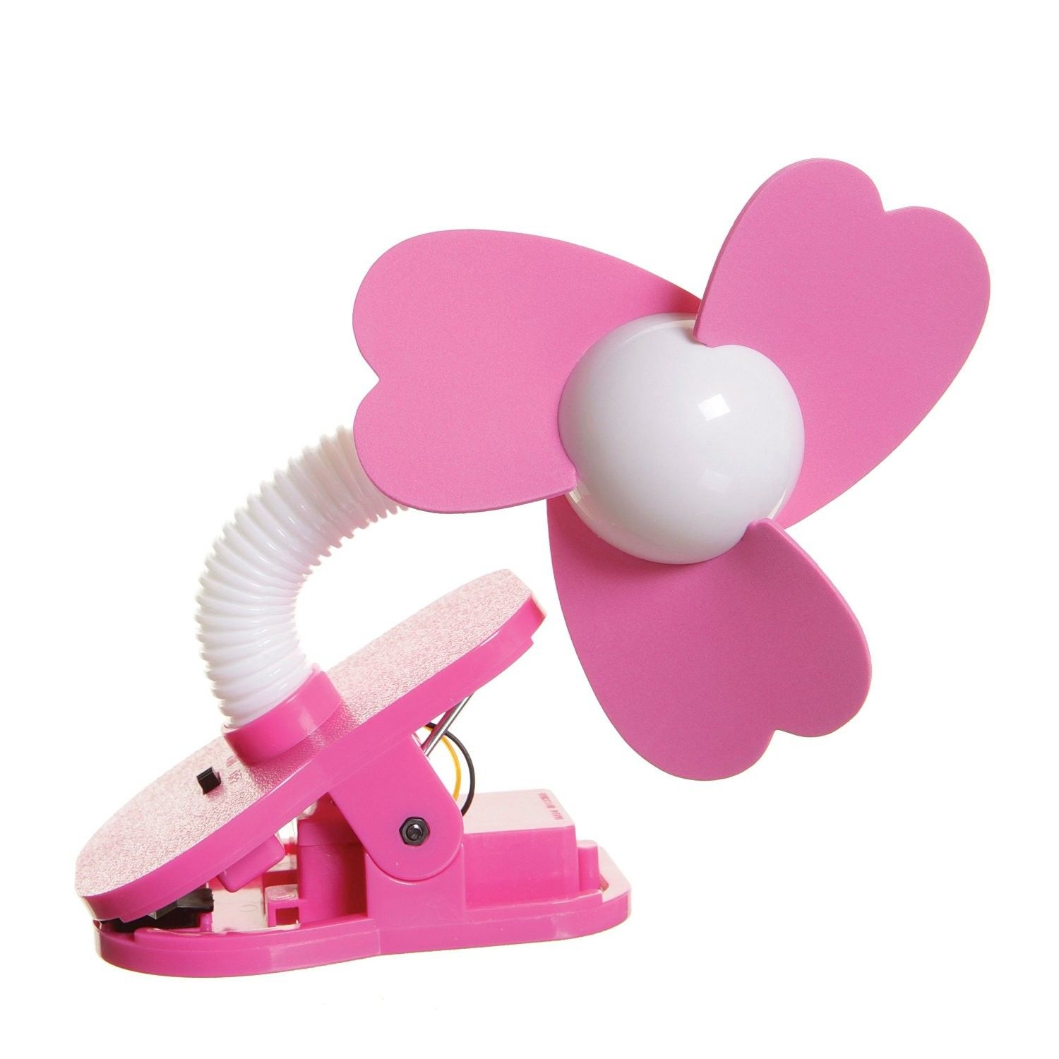 Dreambaby Stroller Fan White w/ Pink Foam