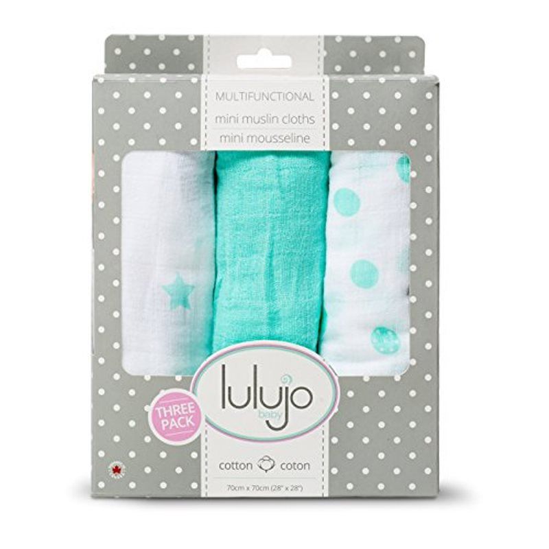 Lulujo 3-pack Mini Muslin Cloth - Dreamland