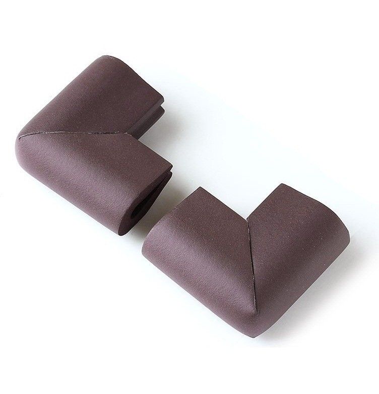 Duma Safe Child Safety Corner Guard Brown/Ivory/Grey 50mmx50mm