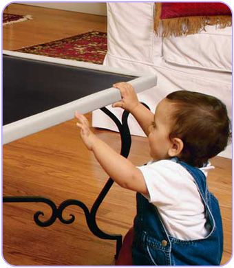 Duma Safe Child Safety Edge Guard Brown/Ivory/Grey 2 meters long