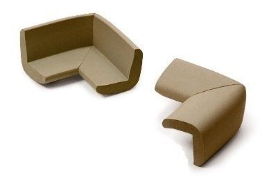 Duma Safe Child Safety Corner Guard Brown/Ivory/Grey 50mmx50mm