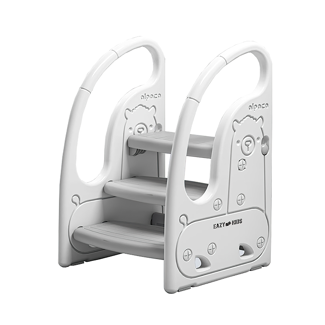 Eazy Kids - 3 Step Stool - Grey