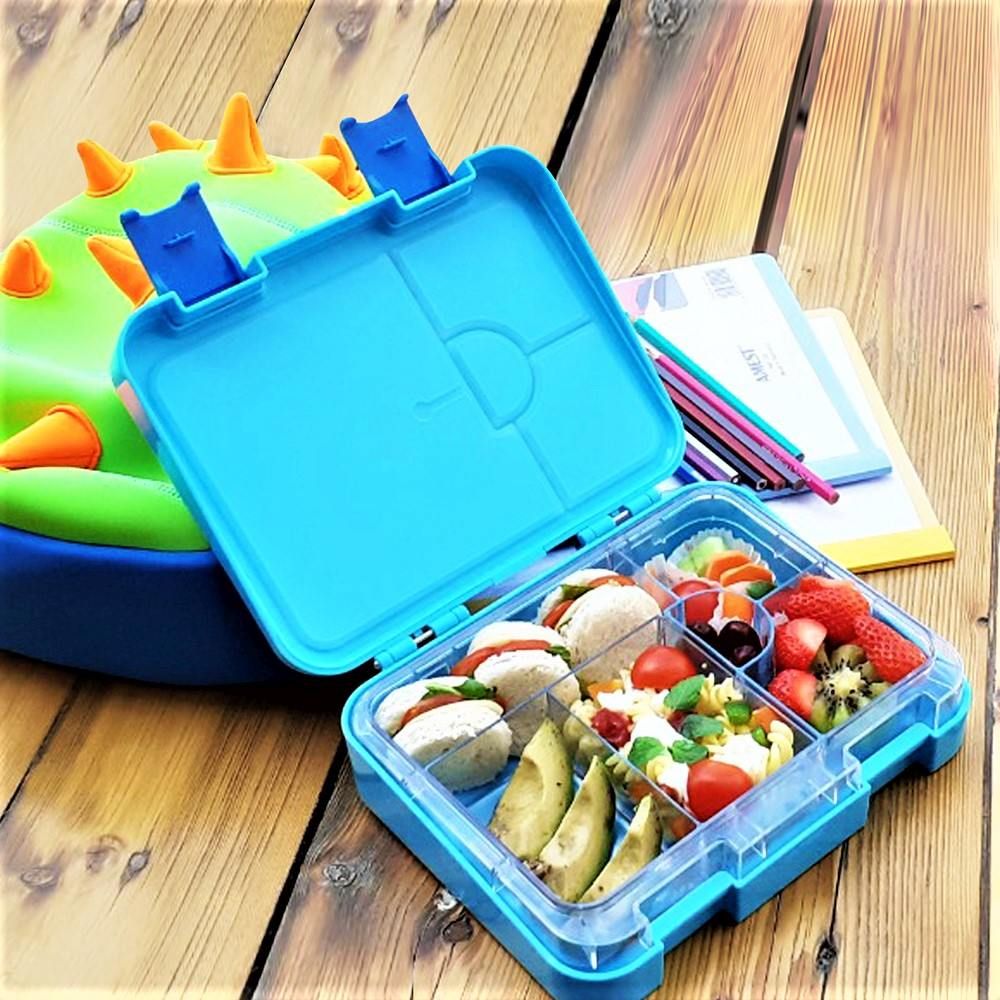 Eazy Kids - 6 & 4 Convertible Bento Lunch Box Dino