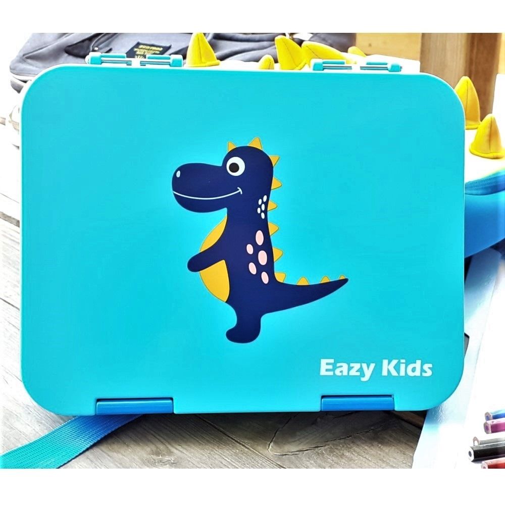 Eazy Kids - 6 & 4 Convertible Bento Lunch Box Dino